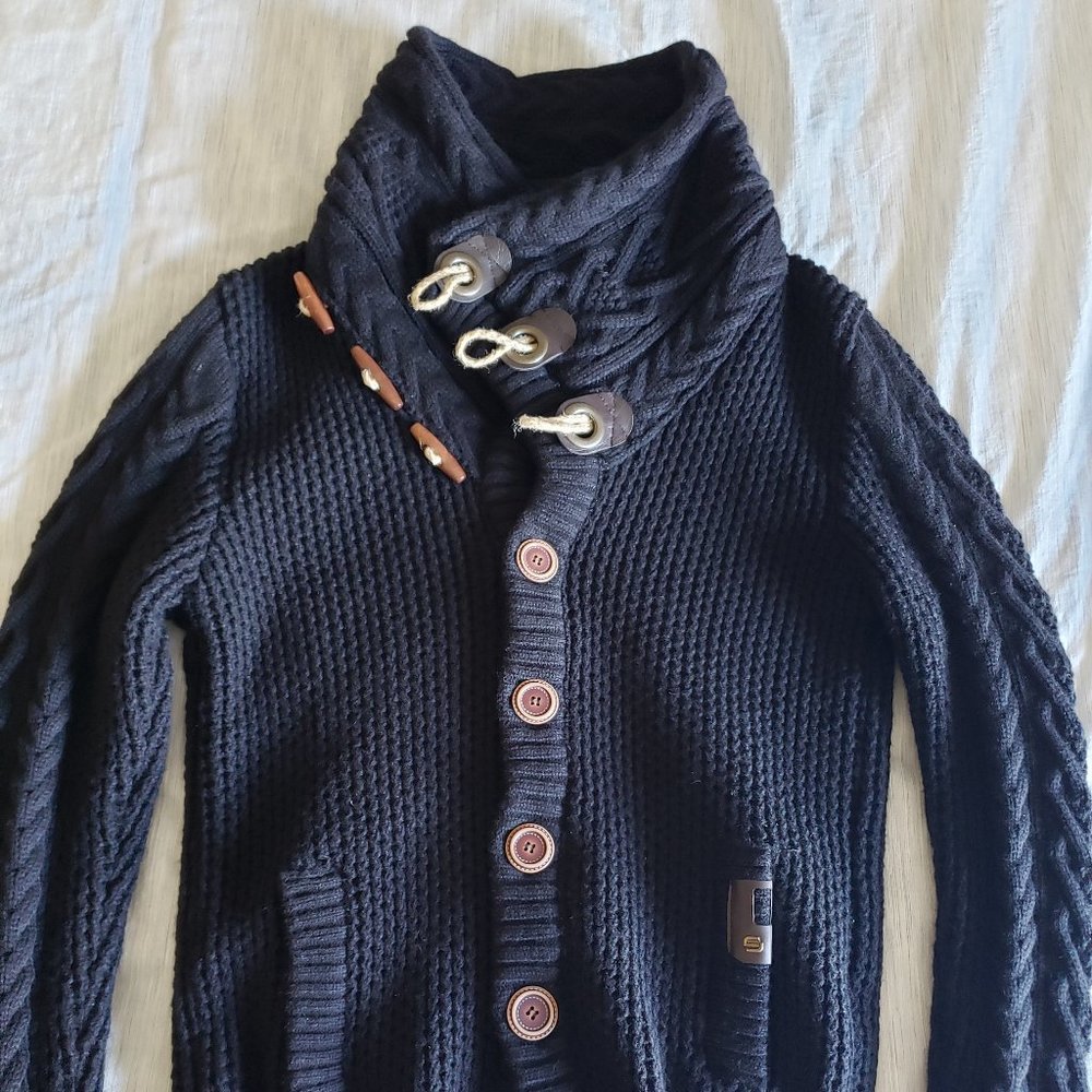 Leif Nelson Men's Knit Sweater Cardigan XL